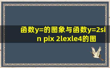 函数y=的图象与函数y=2sin πx (2≤x≤4)的图象所有交点的横坐标之和...