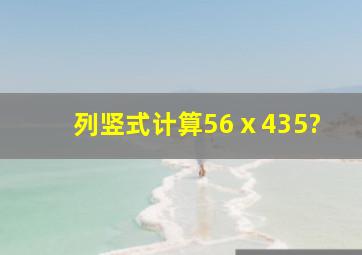 列竖式计算56ⅹ435?