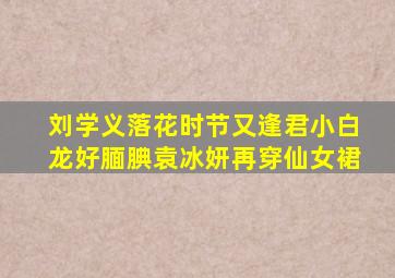 刘学义《落花时节又逢君》小白龙好腼腆,袁冰妍再穿仙女裙