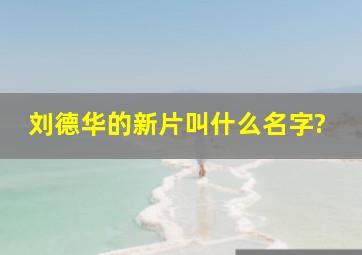 刘德华的新片叫什么名字?