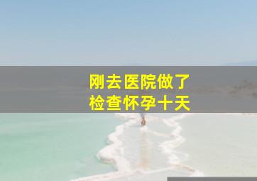 刚去医院做了检查怀孕十天