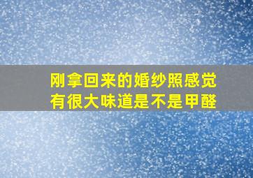 刚拿回来的婚纱照感觉有很大味道是不是甲醛