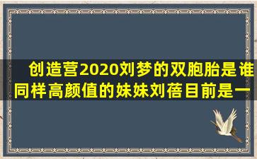 创造营2020刘梦的双胞胎是谁 同样高颜值的妹妹刘蓓目前是一名网红...