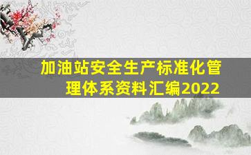 加油站安全生产标准化管理体系资料汇编(2022