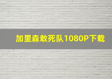 加里森敢死队1080P下载