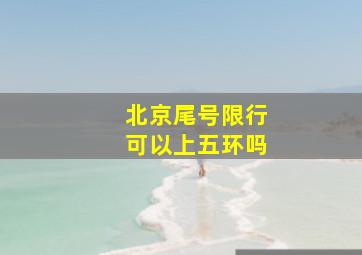 北京尾号限行可以上五环吗(