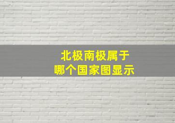 北极南极属于哪个国家图显示