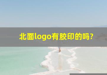 北面logo有胶印的吗?