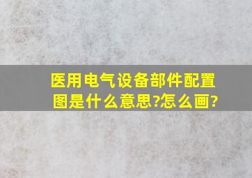 医用电气设备部件配置图是什么意思?怎么画?