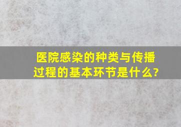 医院感染的种类与传播过程的基本环节是什么?