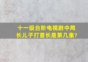 十一级台阶电视剧中局长儿子打首长是第几集?