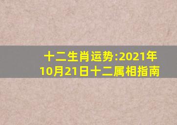 十二生肖运势:(2021年10月21日)十二属相指南