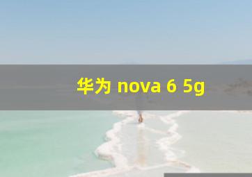华为 nova 6 5g