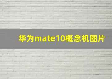 华为mate10概念机图片