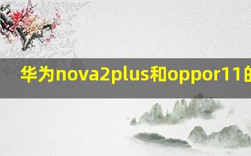 华为nova2plus和oppor11的区别