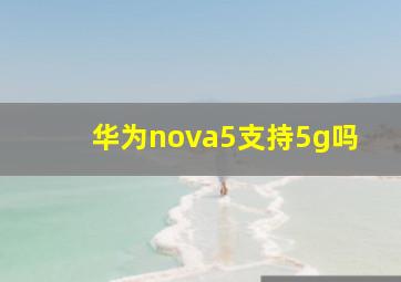 华为nova5支持5g吗