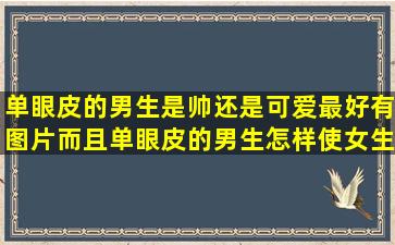 单眼皮的男生是帅还是可爱,最好有图片,而且单眼皮的男生怎样使女生...