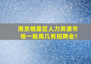 南京栖霞区人力资源市场一般周几有招聘会?