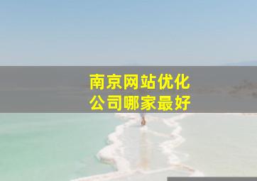 南京网站优化公司哪家最好