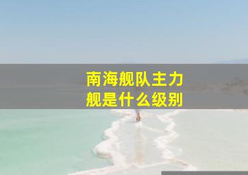 南海舰队主力舰是什么级别