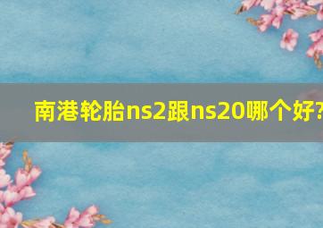 南港轮胎ns2跟ns20哪个好?