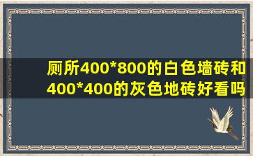 厕所400*800的白色墙砖和400*400的灰色地砖好看吗