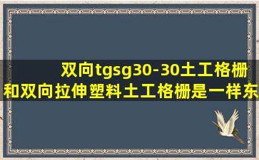 双向tgsg30-30土工格栅和双向拉伸塑料土工格栅是一样东西吗