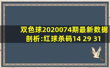 双色球2020074期最新数据剖析:红球杀码14 29 31 