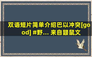 双语短片,简单介绍巴以冲突[good] #野... 来自鼹鼠文化 