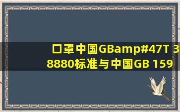 口罩中国GB/T 38880标准与中国GB 15979标准区别?