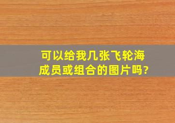 可以给我几张飞轮海成员或组合的图片吗?