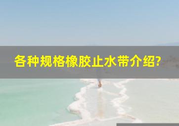 各种规格橡胶止水带介绍?