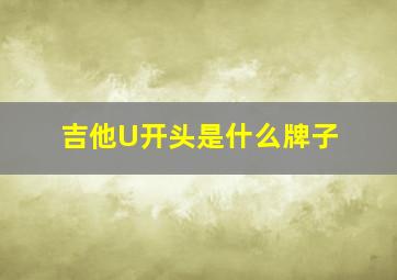 吉他U开头是什么牌子(