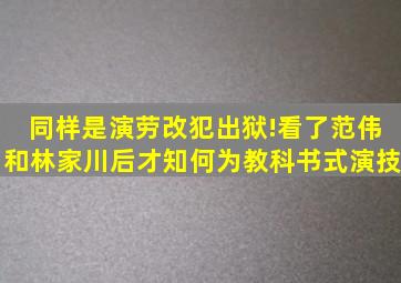 同样是演劳改犯出狱!看了范伟和林家川后,才知何为教科书式演技