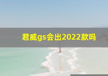 君威gs会出2022款吗(