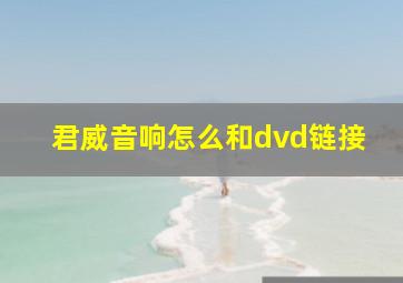 君威音响怎么和dvd链接