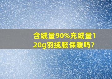 含绒量90%充绒量120g羽绒服保暖吗?