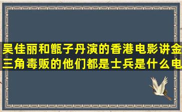 吴佳丽和甑子丹演的香港电影,讲金三角毒贩的,他们都是士兵是什么电影,