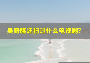 吴奇隆还拍过什么电视剧?