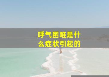 呼气困难是什么症状引起的