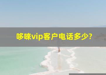 哆唻vip客户电话多少?