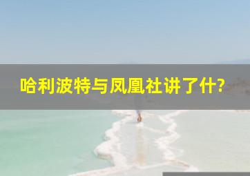 哈利波特与凤凰社讲了什?