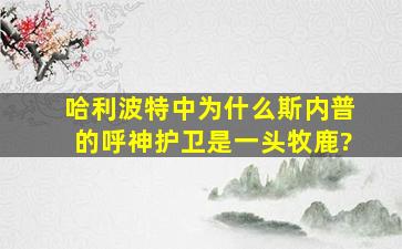 哈利波特中为什么斯内普的呼神护卫是一头牧鹿?