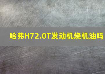 哈弗H7,2.0T发动机烧机油吗