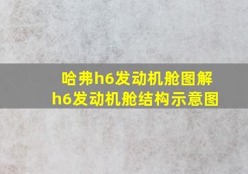 哈弗h6发动机舱图解h6发动机舱结构示意图