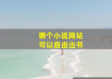 哪个小说网站可以自由出书