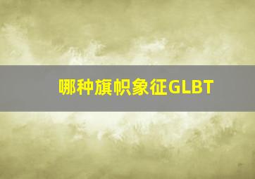 哪种旗帜象征GLBT