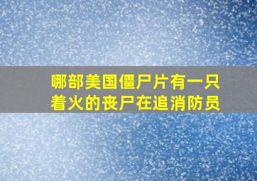 哪部美国僵尸片有一只着火的丧尸在追消防员