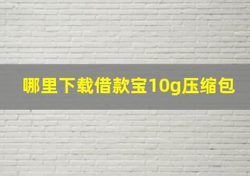 哪里下载借款宝10g压缩包