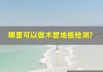 哪里可以做木塑地板检测?